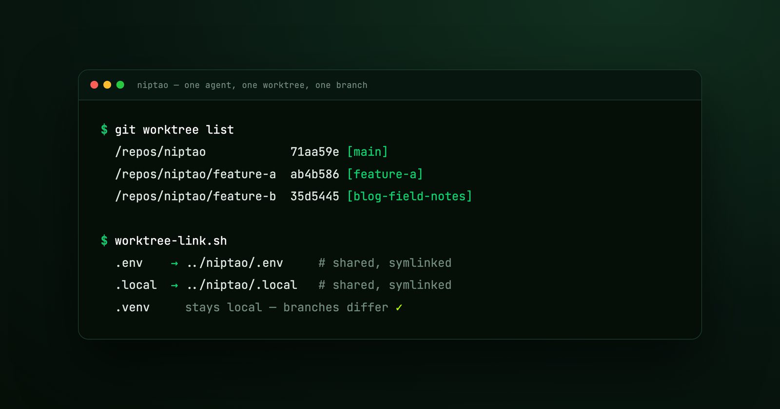 Running two AI agents on one repo? Give each its own git worktree