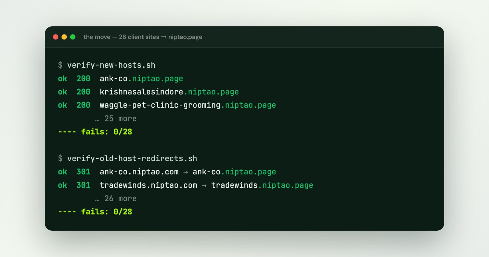 Customer sites don't belong on your domain